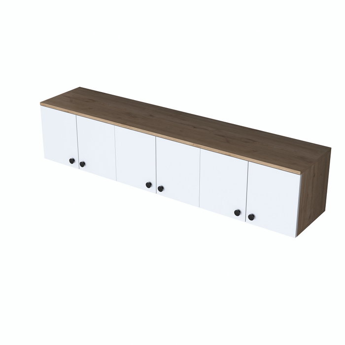 Hanah Home Armario Multiusos EA103 - 2387 Nogal y Blanco Hanah Home Armario Multiusos EA103 - 2387 Nogal y Blanco